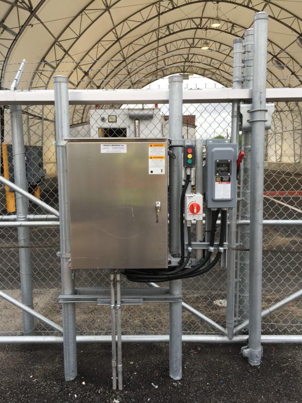 Installation électrique commercial extérieur